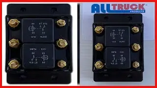 Relay for Tarp or Winch Motor, Snow Plow, Lift - Forward Reverse Relay Module Six Terminal 12VDC 80