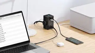 Baseus PowerCombo Digital PowerStrip 3AC+1U+1C+Retractable-C 65W w 1.5m power cord US (PSLR000101)