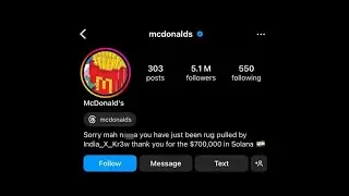 McDonald's Instagram Hacked! 🚨 $700,000 Scam Exposed!