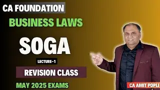 CA Foundation Business Laws || Sales of Goods Act, 1930 | Class-1 | May'25 & Sep'25 || CA Amit Popli