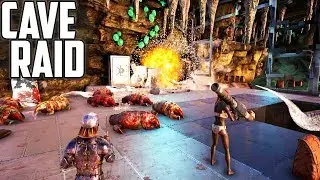RAIDING A BEAR CAVE | ROCKET RUSHING IS BROKEN | UNOFFICIAL ARK PVP  | ARK SURVIVAL EVOLVED