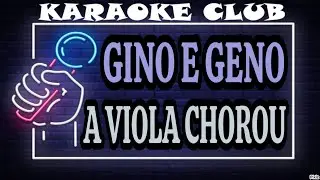 GINO E GENO - A VIOLA CHOROU ( KARAOKÊ )