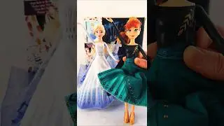 Satisfying With Unboxing Video | Elsa And Anna Frozen Transforming Dress #shorts #unboxing #asmr