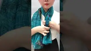 Perfect Stylish Scarf Tie Methods #shorts #scarf #scarfwearing