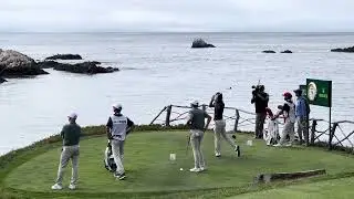Jackson Koivun Long Iron on No. 16 at Cypress Point (Walker Cup)
