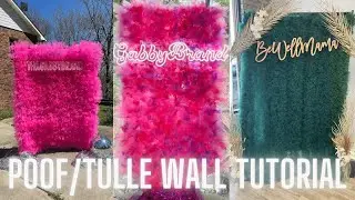 Highly Anticipated Tulle Wall Tutorial! Quick and Easy Method