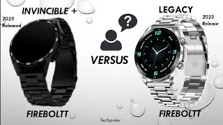 Legacy vs Invincible plus ❤️ let's compare 2x amoled calling smartwatches #techpoke