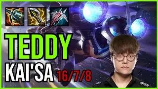 TEDDY - KAI'SA vs XAYAH ADC - KR Challenger - Patch 11.6 QUADRAKILL
