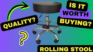 Best Rolling Stool? VEVOR Height Adjustable Rolling Stool with Footrest Review &ndash; 450 lbs Capacity!
