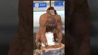 Amazing Chocolate Gorilla || How to make chocolate cake  #shorts #ytshorts #cake