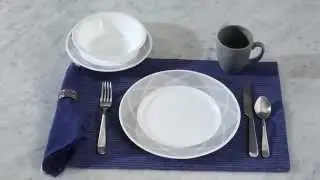 Corelle - Impressions Savvy Shades Grey 16 Piece Dinnerware Set