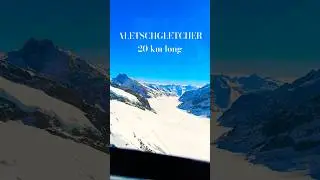 WOW 🤩🚁EPIC HELICOPTER FLIGHT OVER THE SWISS ALPS🏔️ ALETSCH GLACIER 💙#helicopter#mountains#shotrs