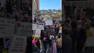 Scenes from 'No Kings' protest in Pittsburgh