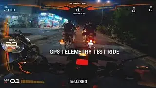 Insta360 X GPS Telemetry Test Ride : How Accurate is the Speedometer? Full Stats Overlay!