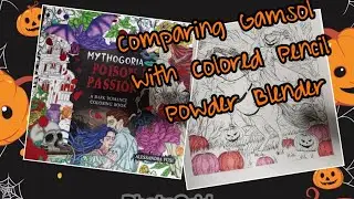 Exploring Colored Pencil Blending Solvents, Coloring Mythogoria Poison Passion Headless Horseman