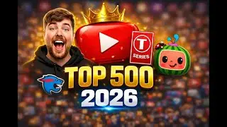 Top 500 Most Subscribed YouTube Channels 2026