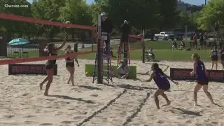 Mercer beach volleyball team sweeps Wesleyan in back-to-back matches