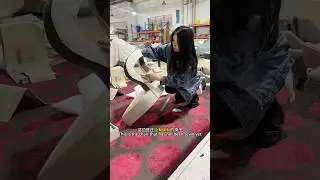 Dining chair sewn with needles #furniture #chinafactory #dining chair #foshanfurniturefactory
