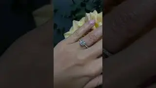 2.36 Carat Round Diamond Engagement Ring in Platinum with 3D Micropave