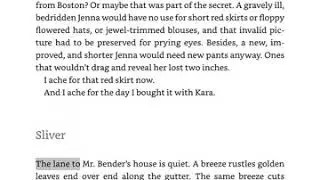 Jenna Fox pages 173-191