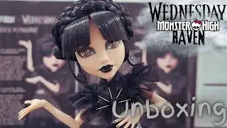 RAVEN WEDNESDAY ADDAMS MERLINA MONSTER HIGH DOLL UNBOXING & REVISION | #enespa&ntilde;ol #monsterhigh