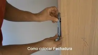 Como colocar Fechadura em Porta de Madeira
