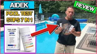 Pool Test Strips, Aidek 7 in 1 Professional Pool Test Kit, 100 Strips Pool and Spa Test Strips