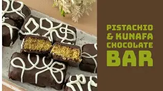 Pistachio & Kunafa Chocolate Bar شوكولاتة بالكنافة  🍫💚 والفستق