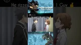 He rizzed 5 girls and 1 guy at same time 😳 #anime #amv #fyp #edit #weeb