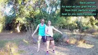 Partner Poi Tutorial: 3 poi walkabout