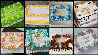Very Beautiful Square & Rectangle Shaped Cake Decorating ideas | 50+ Simple Cake Design