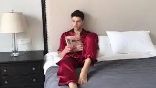 Men&rsquo;s Short Sleeve Silk Pajama Set - PandaSilk.com