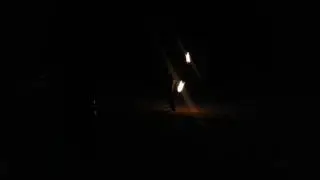 Fire show at baga beach goa