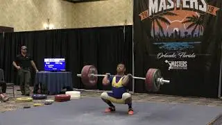 Walter Llerena (ECU), 151-kg Clean & Jerk (Masters WR; M45, 89-kg)