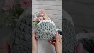 Crochet elegant baskets for batnroom #crochetanimal  #crochetbasket #crochetideas