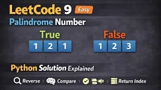 Leetcode problem 9 || palindrome numbers || python || detailed explanation 