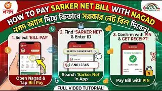 How to Pay Sarker Net Bill through Nagad App! || নগদ অ্যাপ দিয়ে কিভাবে সরকার নেট বিল দিবেন!