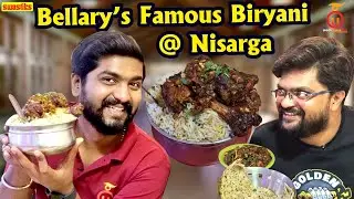 BALLARI Famous NISARGA HOTEL Andhra Style NON-VEG FOOD | Kannada Food Review | Unbox Karnataka