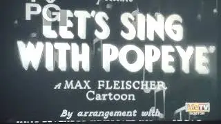 Let's Sing With Popeye (1934) Opening On MeTV