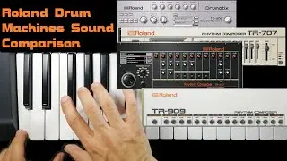 Roland Drum Machines Sound Comparison, VST, Finger Drumming