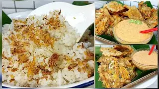 JUJUR ini NASI UDUK PALING ENAK   yang Pernah Kubuat .Sambel Kacangnya Bikin Gorengan Lenyap Sekejab