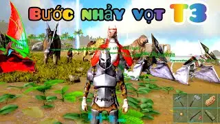 Tập 3 ARK ss4 mobile bắt Megatherium/ carnotaur/ tapejara/ pteranodon/ đại b&agrave;ng/ ankylosaur
