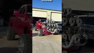 🔥🚛 La Pick-Up con M&Aacute;S TURBOS del Mundo! 🤯💨 #pickup #trocas #turbo #tuning