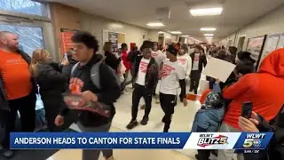 Anderson High School football team leaves for state championship
