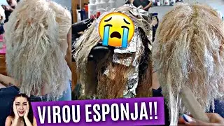 CHOCANTE!! MULHER FICOU COM CABELO DERRETIDO DEPOIS DE LUZES EM SALÃO DE BELEZA!