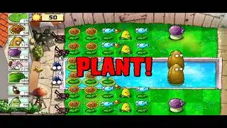 Прохождение игры растения против зомби, SURVIVAL: POOL.