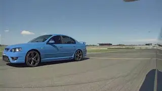 FPV F6 Typhoon vs Tesla Model 3 Dual Motor - Roll Race @TheBendMotorsportPark