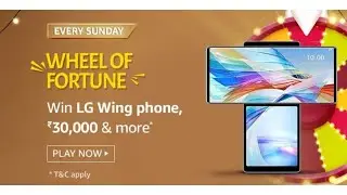 Amazon Wheel Of Fortune Quiz Answers Today | Win Cashback Offer | 3 January 2020