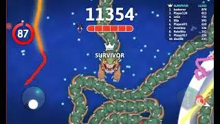 Snake.io - BASILISK vs ORCANIS - Stellar Lights - The best final!