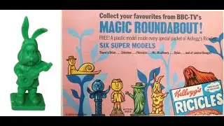 Игрушечные фигурки и реклама хлопьев Ricicles Magic Roundabout (1969)